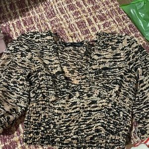 zara crop long sleeve